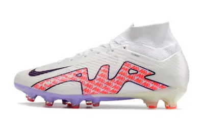 CR7 x Nike Air Zoom Mercurial Superfly 9 Elite AG - White/Electric Pink/Lavender Purple