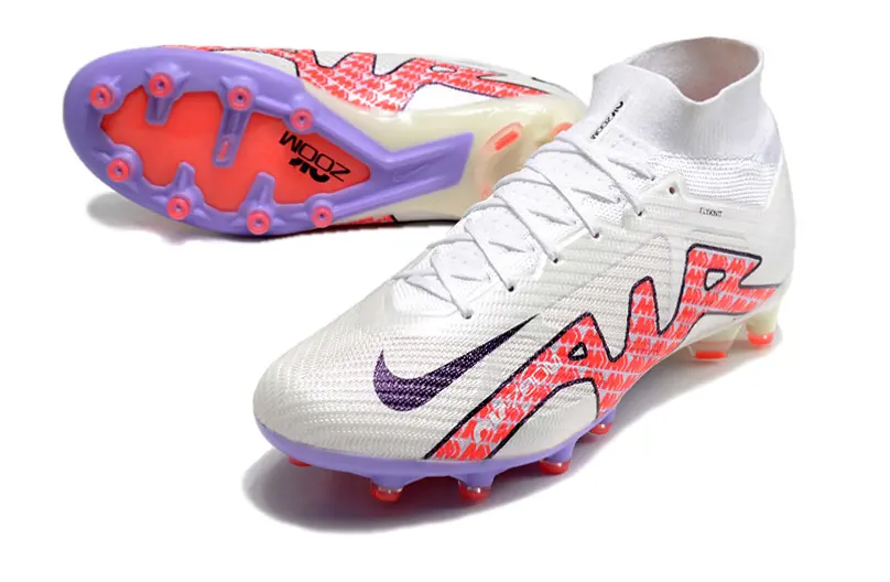 CR7 x Nike Air Zoom Mercurial Superfly 9 Elite AG - White/Electric Pink/Lavender Purple