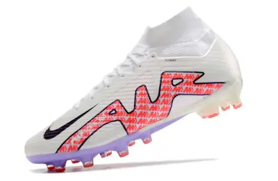 CR7 x Nike Air Zoom Mercurial Superfly 9 Elite AG - White/Electric Pink/Lavender Purple