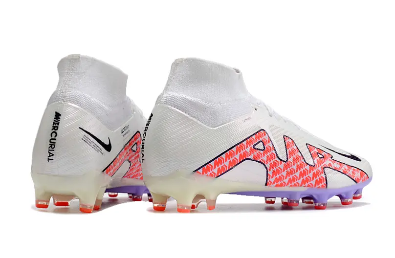 CR7 x Nike Air Zoom Mercurial Superfly 9 Elite AG - White/Electric Pink/Lavender Purple