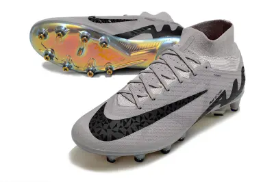 Nike Air Zoom Mercurial Superfly 9 Elite AG - Grey/Shadow Black/Iridescent Silver