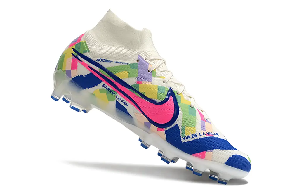 Nike Air Zoom Mercurial Superfly 9 Elite AG - White/Neon Pink/Blue