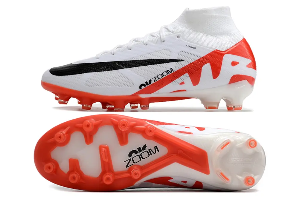 Nike Air Zoom Mercurial Superfly 9 Elite AG - White/Bright Orange/Black