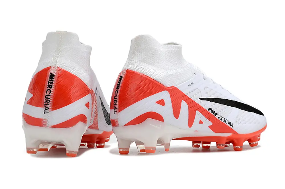 Nike Air Zoom Mercurial Superfly 9 Elite AG - White/Bright Orange/Black