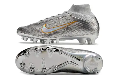 Nike Air Zoom Mercurial Superfly 9 Elite AG - Silver/Metallic Grey/Golden Orange