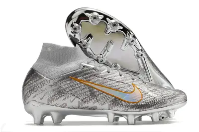 Nike Air Zoom Mercurial Superfly 9 Elite AG - Silver/Metallic Grey/Golden Orange