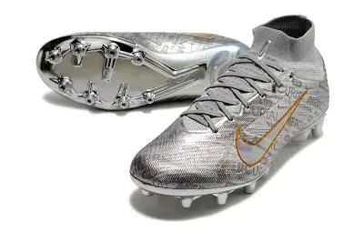 Nike Air Zoom Mercurial Superfly 9 Elite AG - Silver/Metallic Grey/Golden Orange