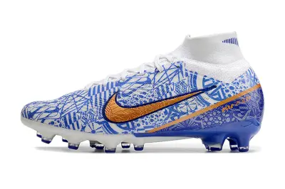 CR7 x Nike Air Zoom Mercurial Superfly 9 Elite AG - Blue/Electric Blue/Bright Orange
