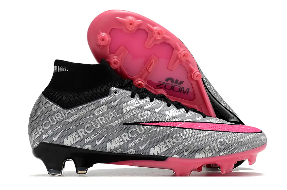 Nike Air Zoom Mercurial Superfly 9 Elite AG - Gray/Electric Pink/Black
