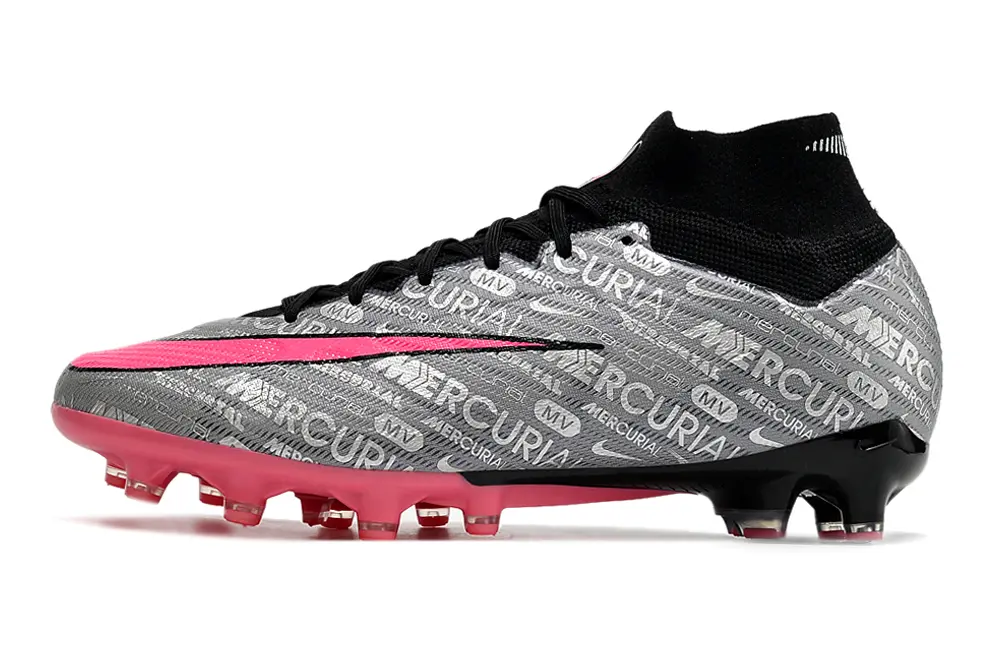 Nike Air Zoom Mercurial Superfly 9 Elite AG - Gray/Electric Pink/Black