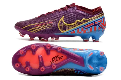Nike Air Zoom Mercurial Vapor 15 Elite AG - Purple/Electric Blue/Crisp Red
