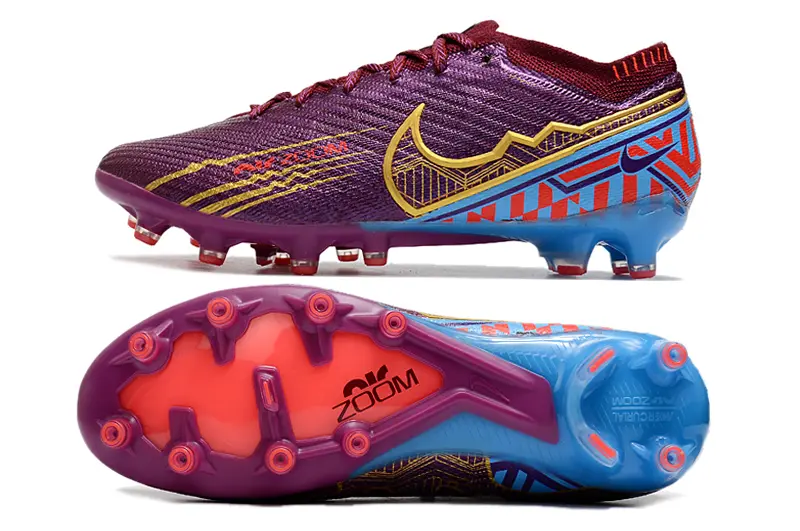 Nike Air Zoom Mercurial Vapor 15 Elite AG - Purple/Electric Blue/Crisp Red