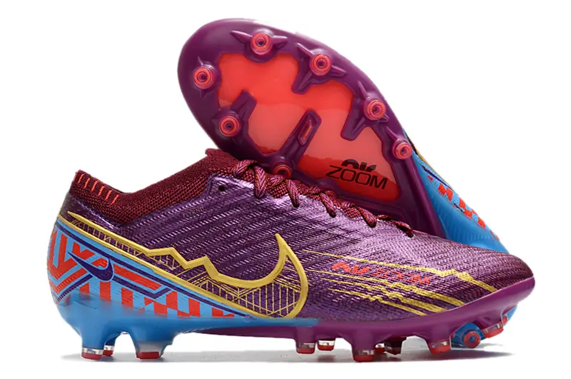 Nike Air Zoom Mercurial Vapor 15 Elite AG - Purple/Electric Blue/Crisp Red