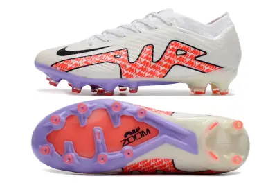 Nike Air Zoom Mercurial Vapor 15 Elite AG - White/Electric Orange/Lilac Purple