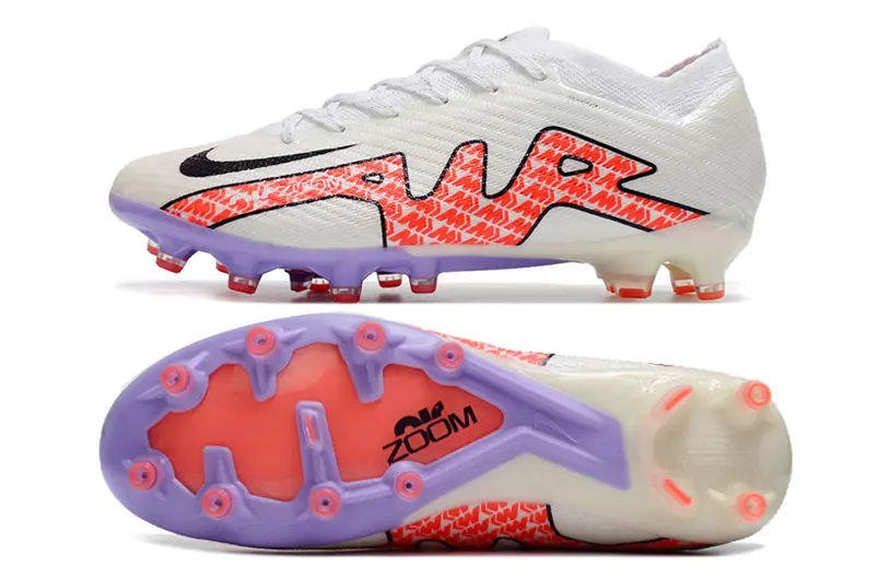 Nike Air Zoom Mercurial Vapor 15 Elite AG - White/Electric Orange/Lilac Purple