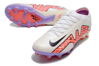 Nike Air Zoom Mercurial Vapor 15 Elite AG - White/Electric Orange/Lilac Purple