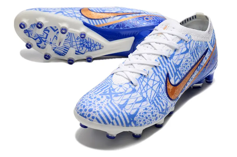 CR7 x Nike Air Zoom Mercurial Vapor 15 Elite AG - Blue/Electric Blue/Metallic Bronze