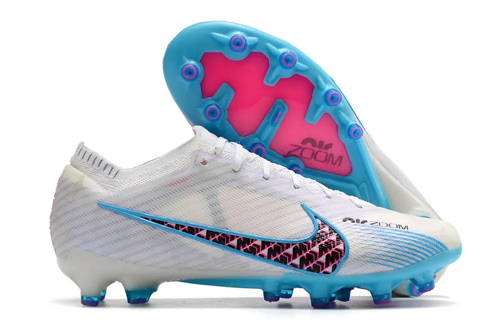Nike Air Zoom Mercurial Vapor 15 Elite AG - White/Aqua Blue/Fuchsia Pink