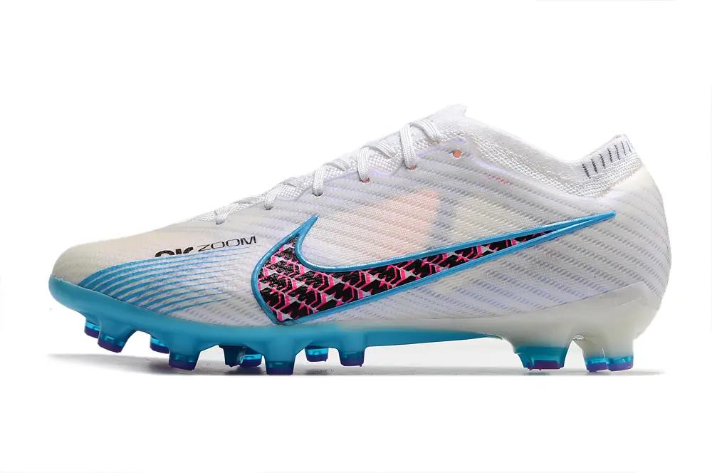 Nike Air Zoom Mercurial Vapor 15 Elite AG - White/Aqua Blue/Fuchsia Pink