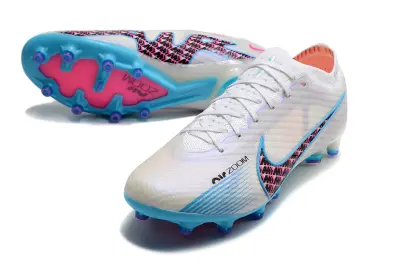 Nike Air Zoom Mercurial Vapor 15 Elite AG - White/Aqua Blue/Fuchsia Pink