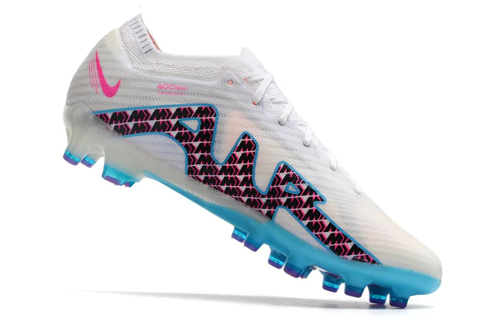 Nike Air Zoom Mercurial Vapor 15 Elite AG - White/Aqua Blue/Fuchsia Pink