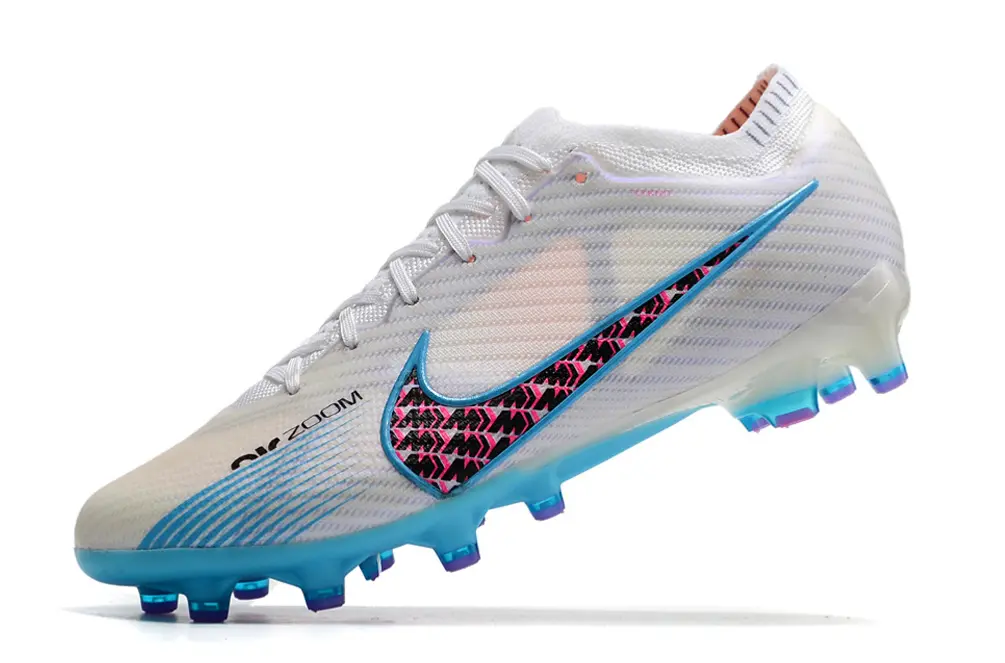 Nike Air Zoom Mercurial Vapor 15 Elite AG - White/Aqua Blue/Fuchsia Pink