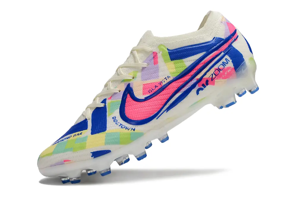 Nike Air Zoom Mercurial Vapor 15 Elite AG - White/Neon Blue/Soft Pink
