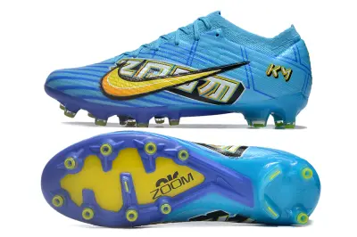 Kylian Mbappé x Nike Air Zoom Mercurial Vapor 15 Elite AG - Blue/Electric Blue/Golden Yellow