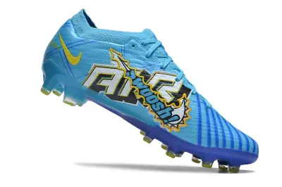 Kylian Mbappé x Nike Air Zoom Mercurial Vapor 15 Elite AG - Blue/Electric Blue/Golden Yellow