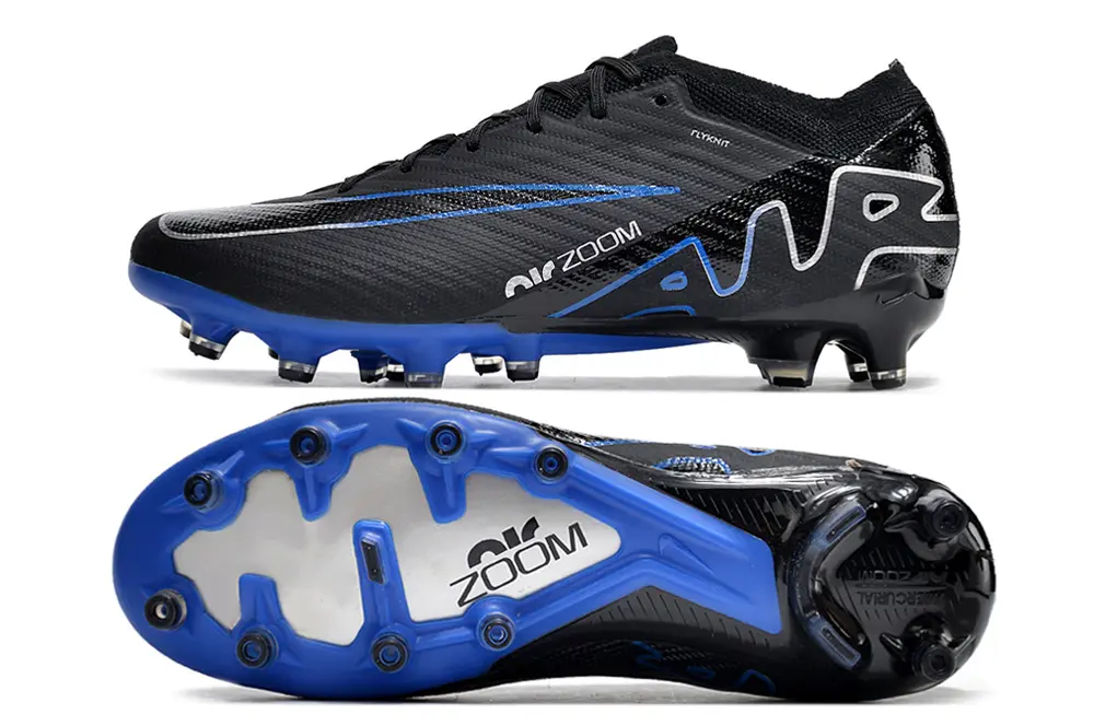 Nike Air Zoom Mercurial Vapor 15 Elite AG - Black/Electric Blue/Carbon Grey