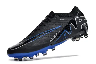 Nike Air Zoom Mercurial Vapor 15 Elite AG - Black/Electric Blue/Carbon Grey