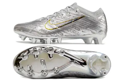 Nike Air Zoom Mercurial Vapor 15 Elite AG - Silver/Metallic Silver/Gold Accent