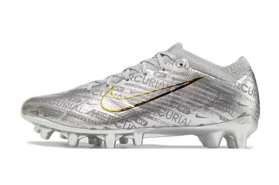 Nike Air Zoom Mercurial Vapor 15 Elite AG - Silver/Metallic Silver/Gold Accent