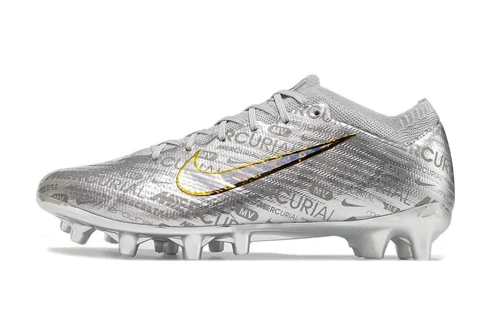 Nike Air Zoom Mercurial Vapor 15 Elite AG - Silver/Metallic Silver/Gold Accent