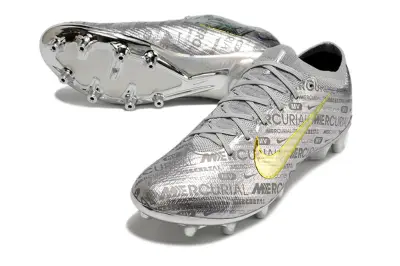 Nike Air Zoom Mercurial Vapor 15 Elite AG - Silver/Metallic Silver/Gold Accent