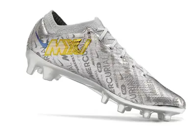 Nike Air Zoom Mercurial Vapor 15 Elite AG - Silver/Metallic Silver/Gold Accent