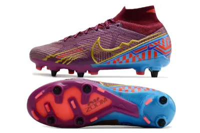 Nike Air Zoom Mercurial Superfly 9 Elite SG - Purple/Electric Blue/Radiant Yellow