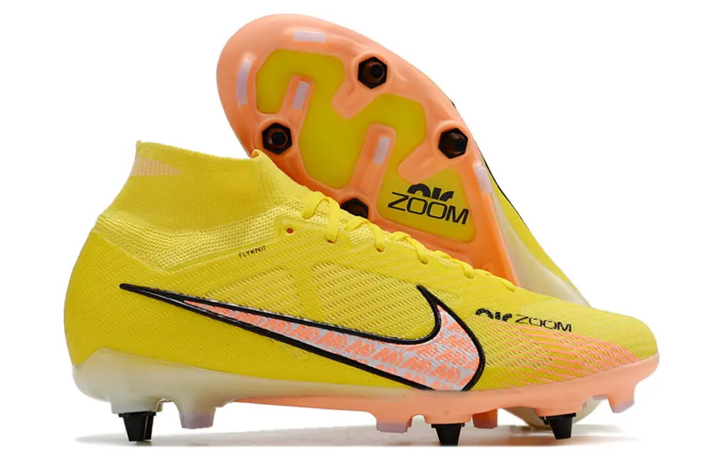 Nike Air Zoom Mercurial Superfly 9 Elite SG - Yellow/Soft Pink/Black