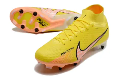 Nike Air Zoom Mercurial Superfly 9 Elite SG - Yellow/Soft Pink/Black