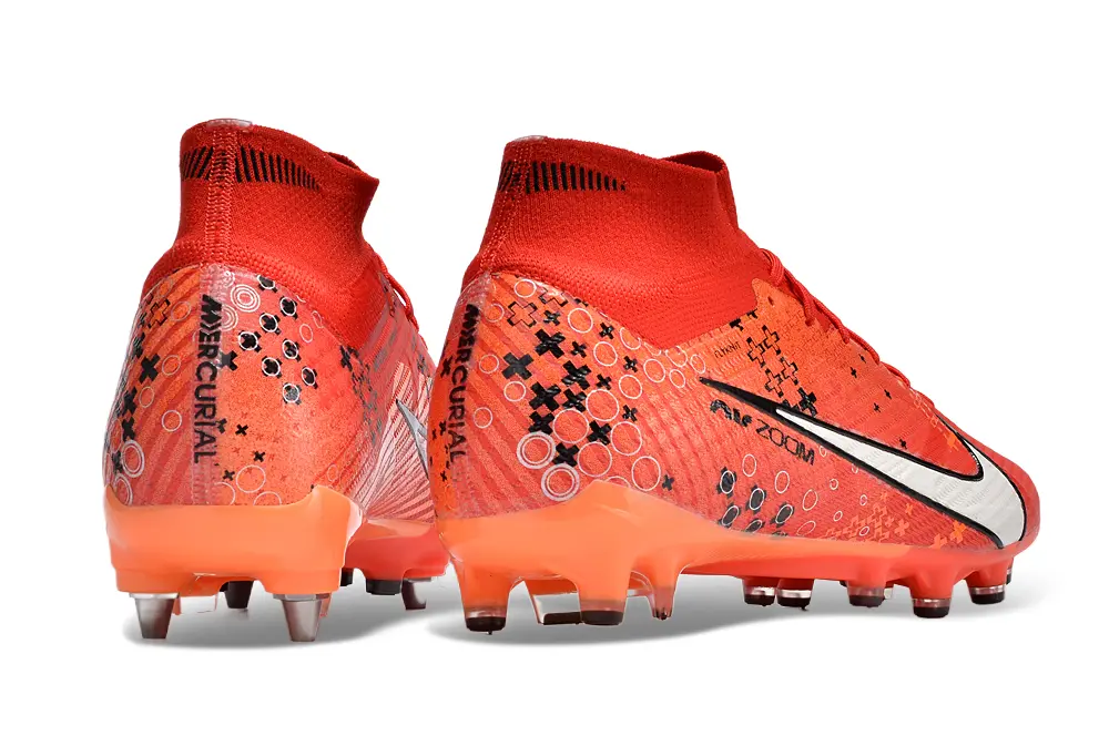 Nike Air Zoom Mercurial Superfly 9 Elite SG - Red/Bright Red/Neon Orange