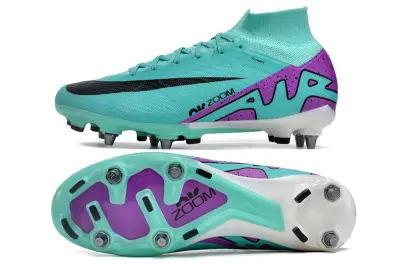 Nike Air Zoom Mercurial Superfly 9 Elite SG - Aqua/Vibrant Purple/Navy Black