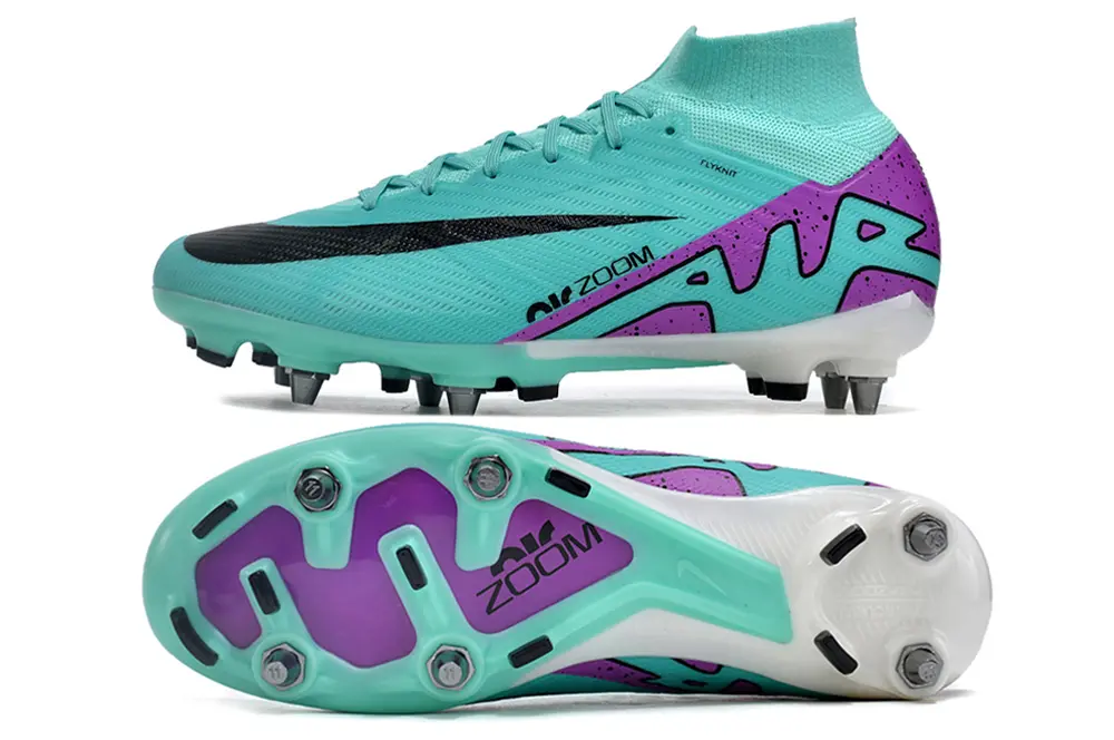Nike Air Zoom Mercurial Superfly 9 Elite SG - Aqua/Vibrant Purple/Navy Black