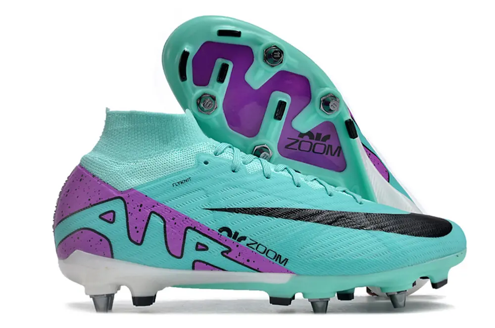 Nike Air Zoom Mercurial Superfly 9 Elite SG - Aqua/Vibrant Purple/Navy Black