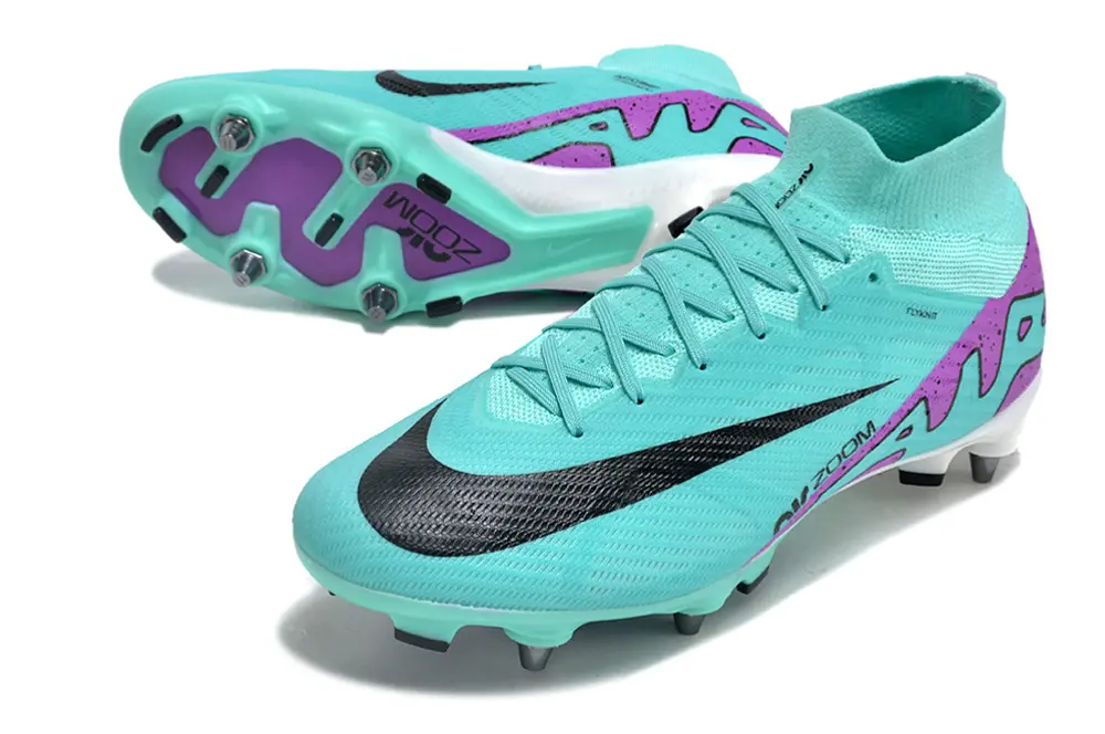 Nike Air Zoom Mercurial Superfly 9 Elite SG - Aqua/Vibrant Purple/Navy Black