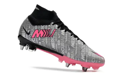 Nike Air Zoom Mercurial Superfly 9 Elite SG - Gray/Pink/Black