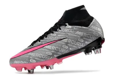 Nike Air Zoom Mercurial Superfly 9 Elite SG - Gray/Pink/Black
