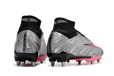 Nike Air Zoom Mercurial Superfly 9 Elite SG - Gray/Pink/Black