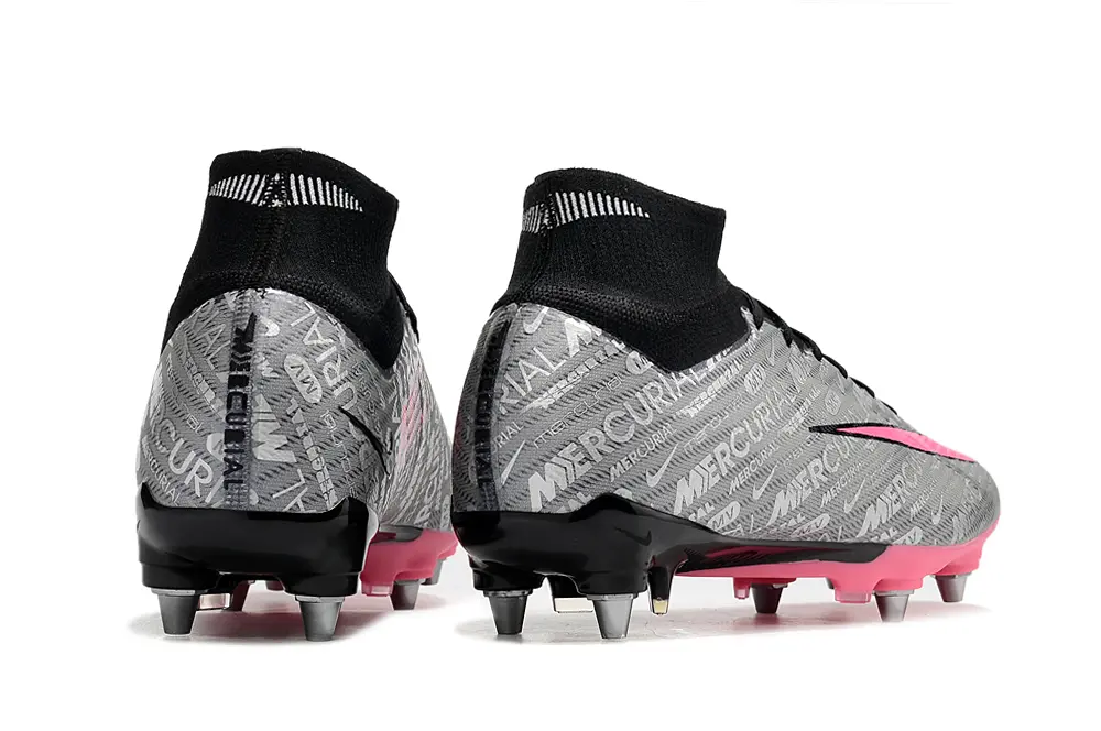 Nike Air Zoom Mercurial Superfly 9 Elite SG - Gray/Pink/Black