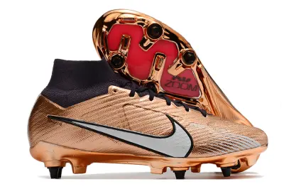 Nike Air Zoom Mercurial Superfly 9 Elite SG - Copper/Silver/Black