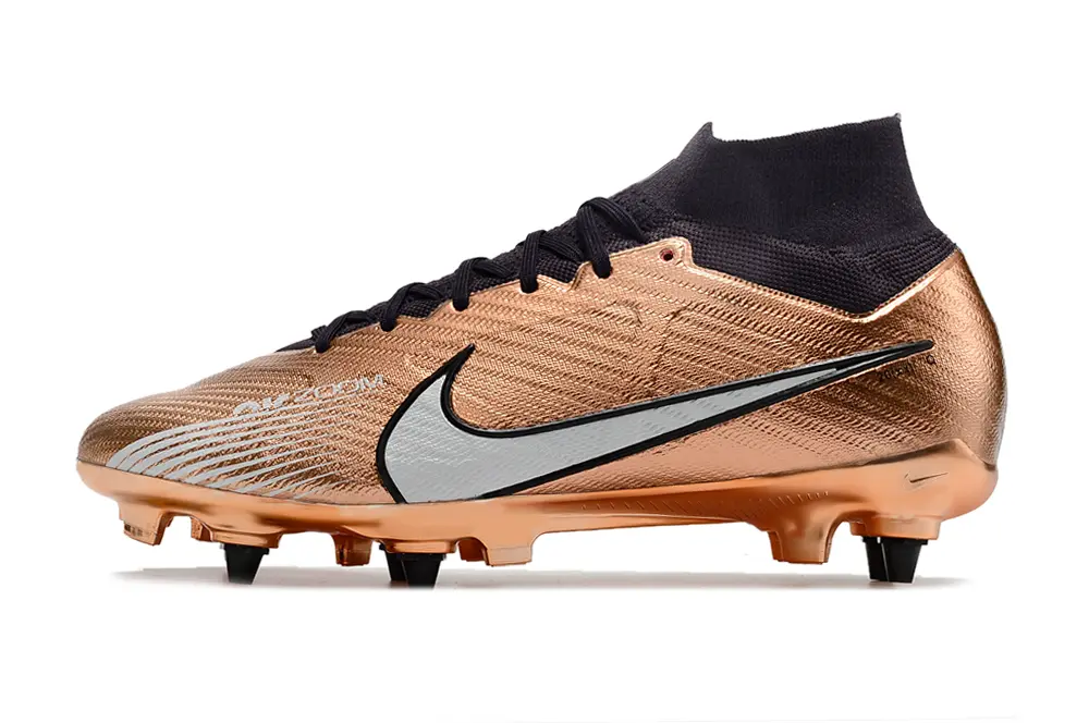 Nike Air Zoom Mercurial Superfly 9 Elite SG - Copper/Silver/Black